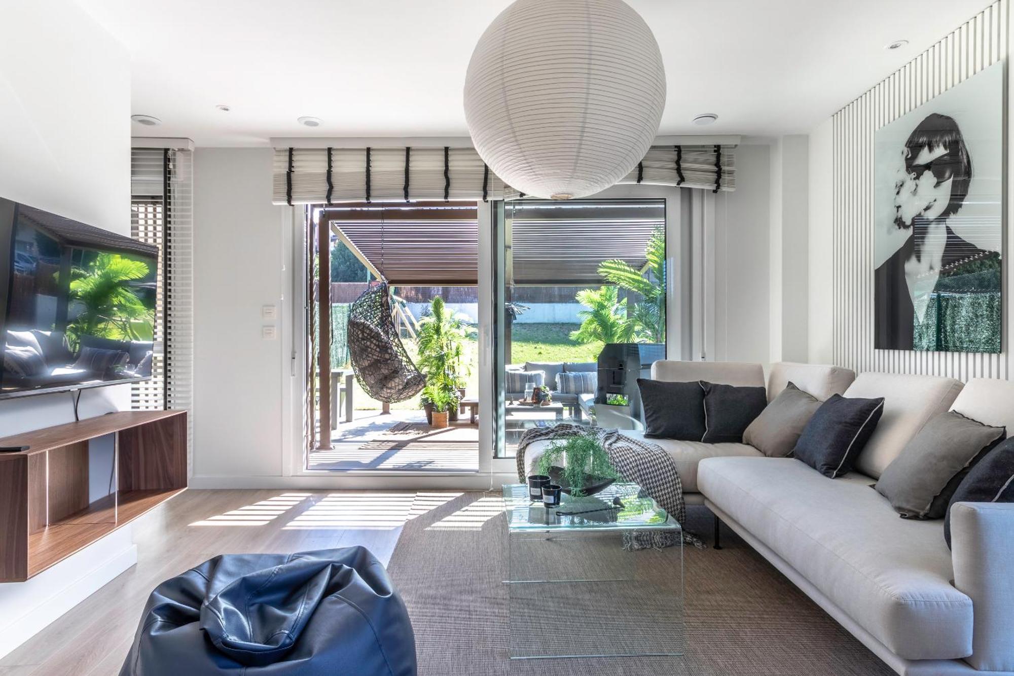 Akomodat En Precioso Y Moderno Con Jardin Y Parking Getxo Exterior photo